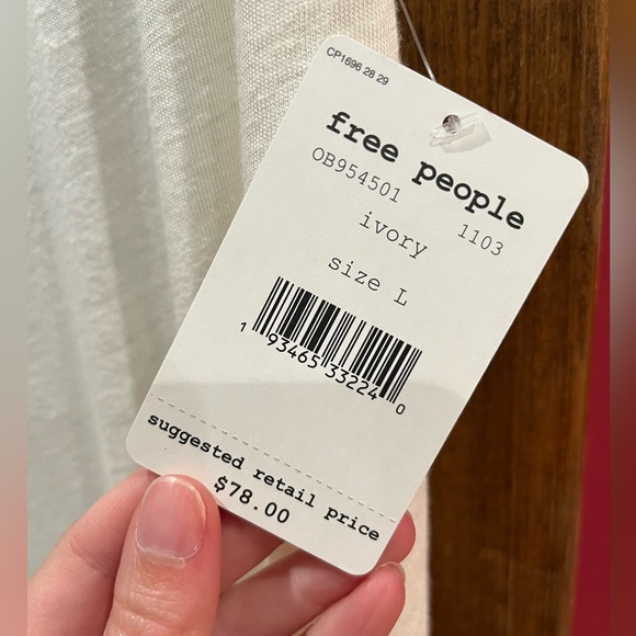 Free People Dress/Cover Up Ivory L - Picture 3 of 5